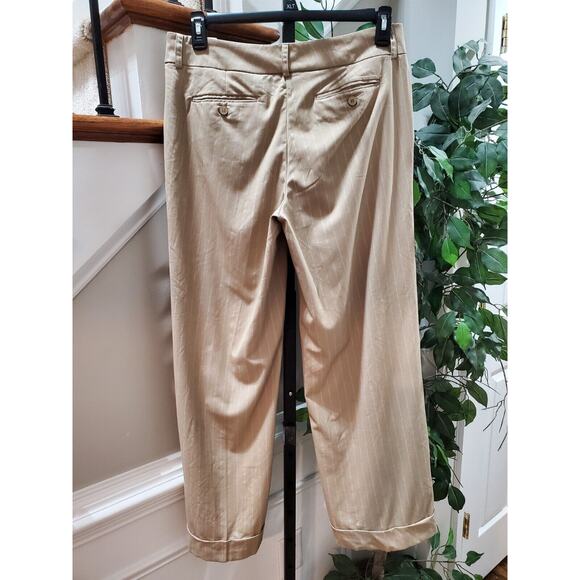 New York & Co. Women's Beige Polyester High Rise Straight Fit Dress Pant Size 10 - Picture 7 of 13